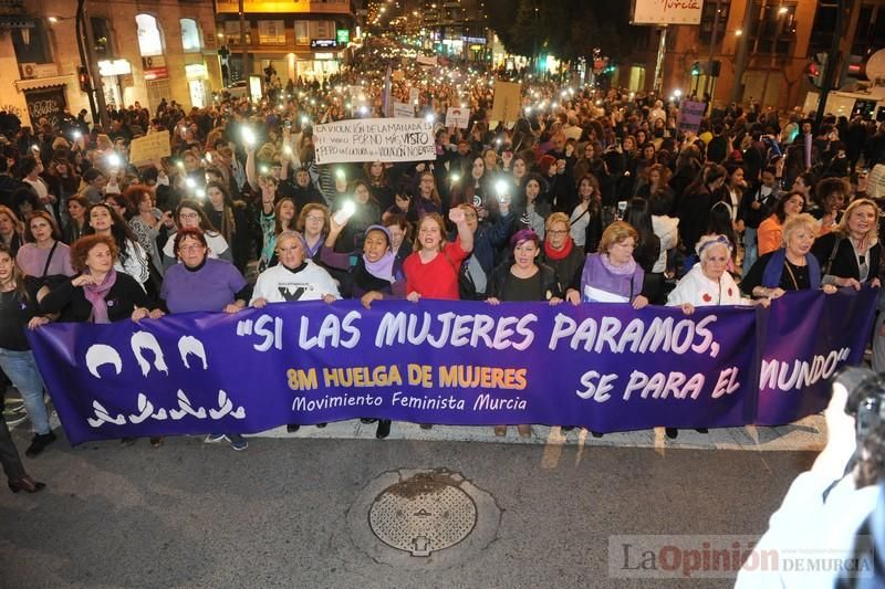 Manifestación por el Día de la Mujer en Murcia