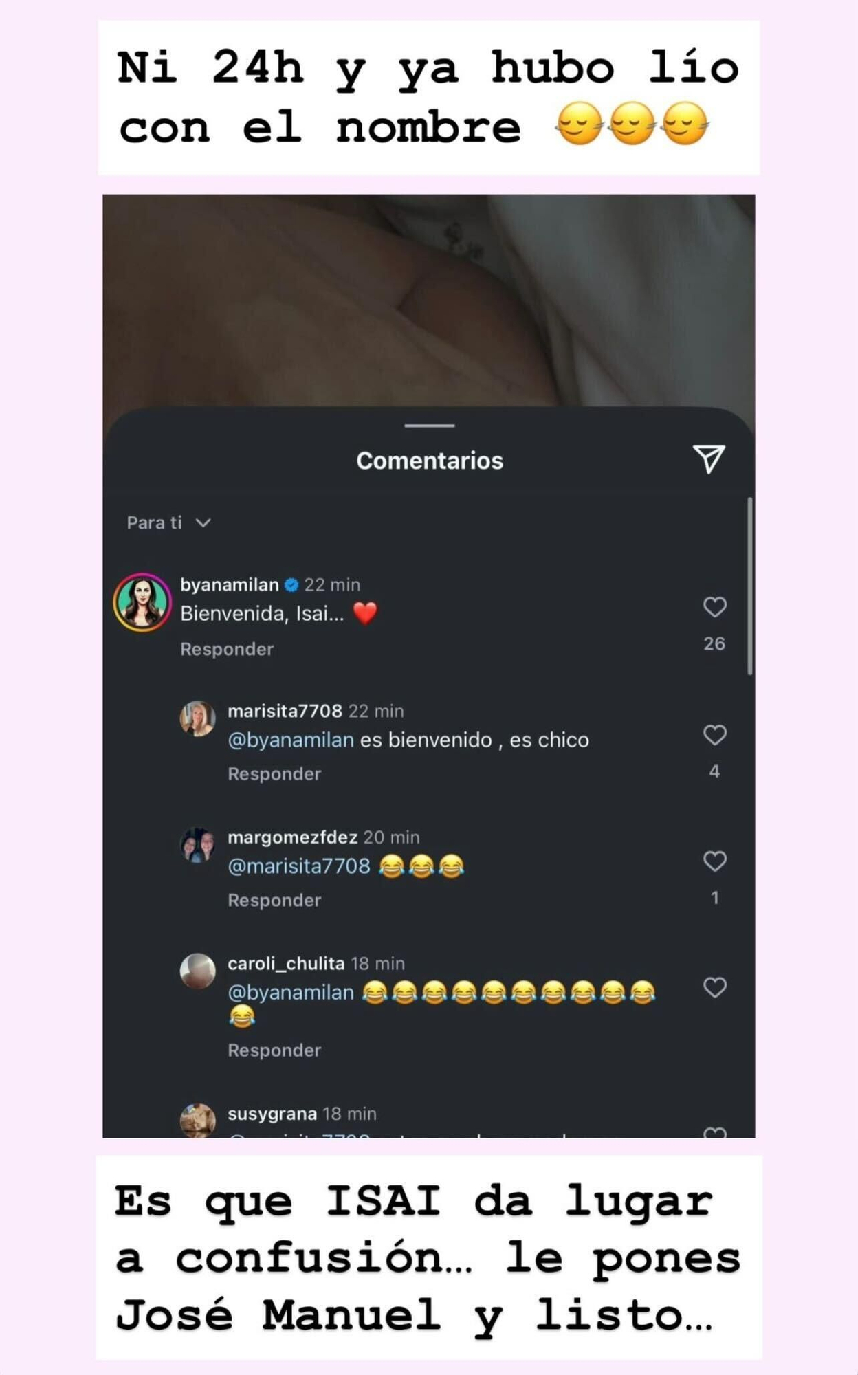 La confusión de Ana MIlán con el hijo de Cristina Pedroche