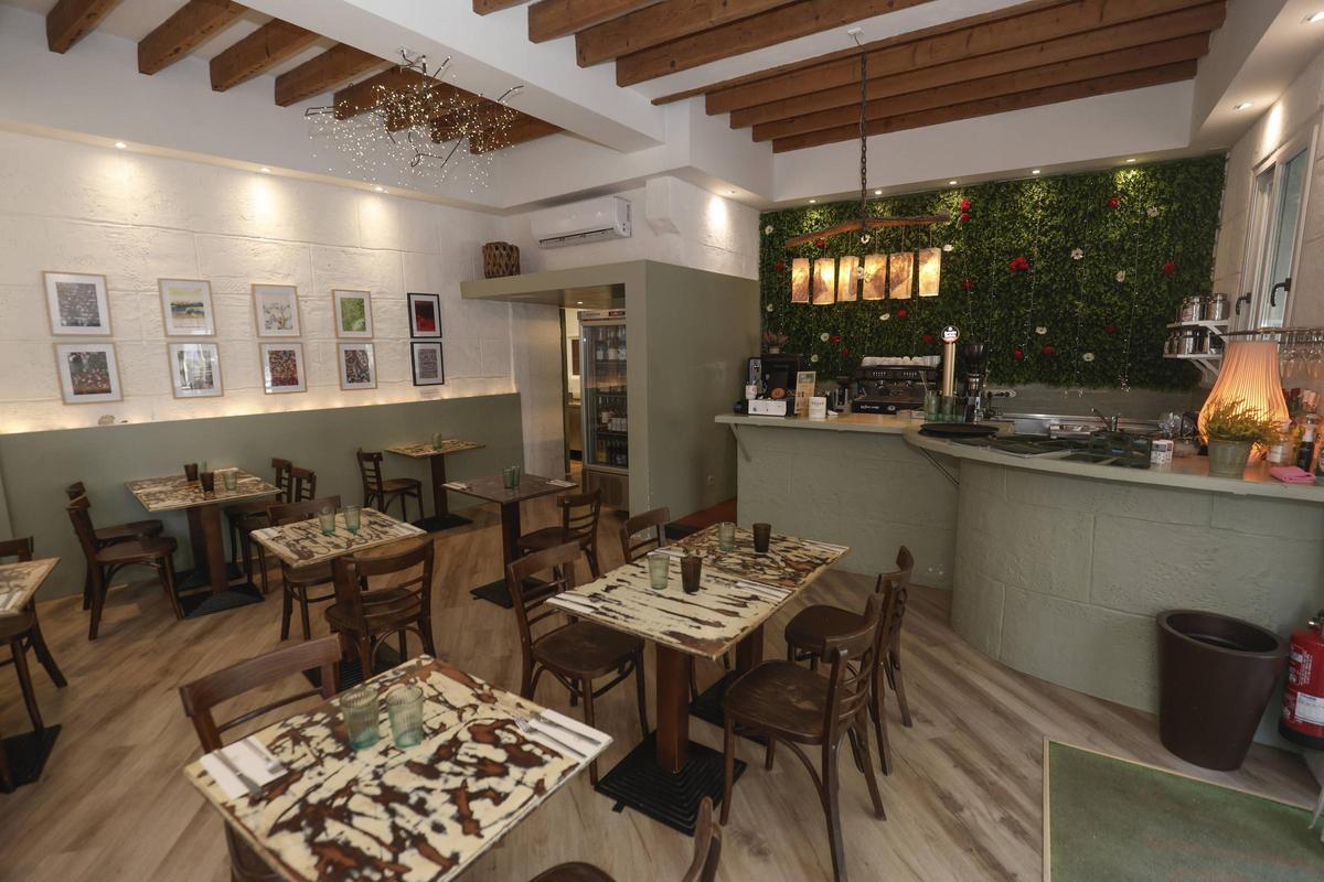 Interior del restaurante La Mujer de Verde, en Palma