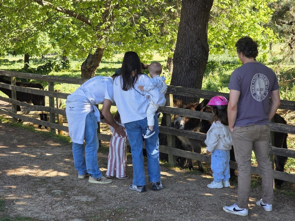 Turistas en la isla de  A Toxa.