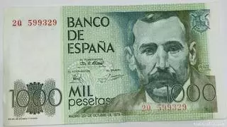 Este es el billete de 1.000 pesetas que vale 30.000 euros