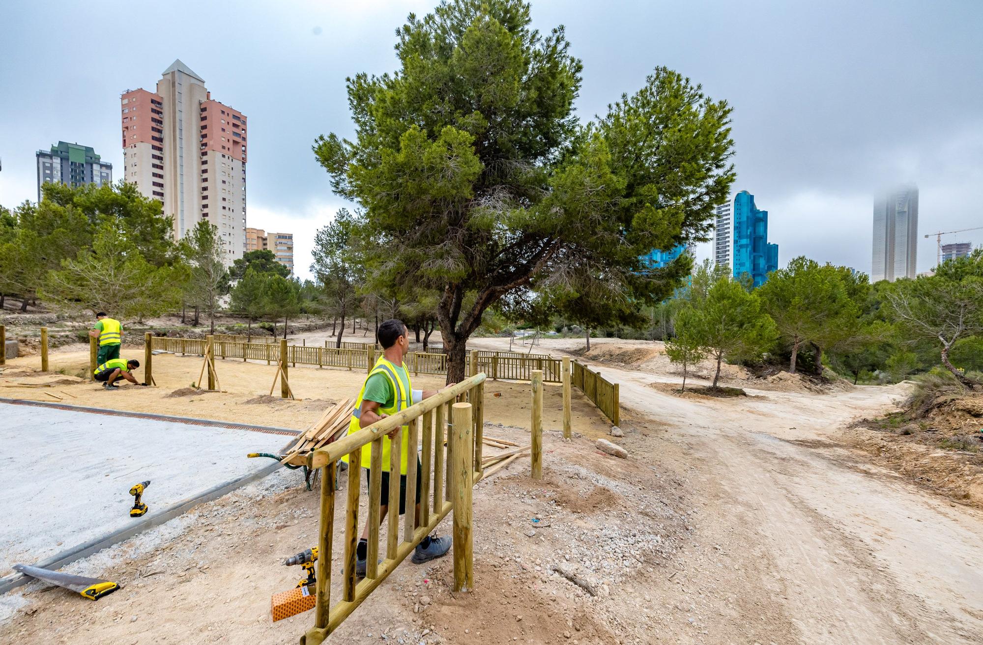 El Moralet de Benidorm: de vía del tren a 17 kilómetros de senderos. Las obras de mejora medioambiental de este pulmón verde avanzan a buen ritmo y podrían terminarse antes del plazo estipulado | La actuación abarca una superficie aproximada de un millón de metros cuadrados.