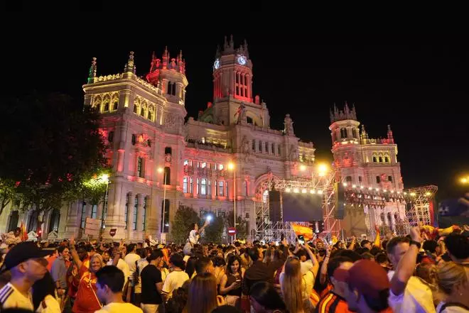 La celebración en Madrid del segundo Mundial ganado por España, en imágenes