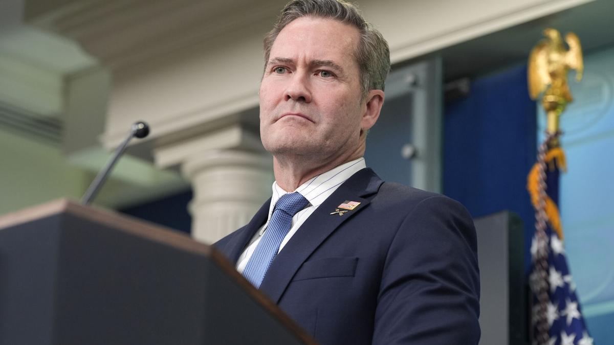 Mike Waltz, Consejero de Seguridad Nacional de los Estados Unidos, en el Despacho Oval.
