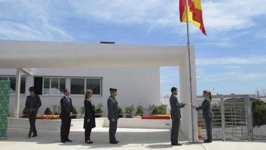 Los detenidos fueron trasladados al cuartel de la Guardia Civil de Formentera, en la imagen.