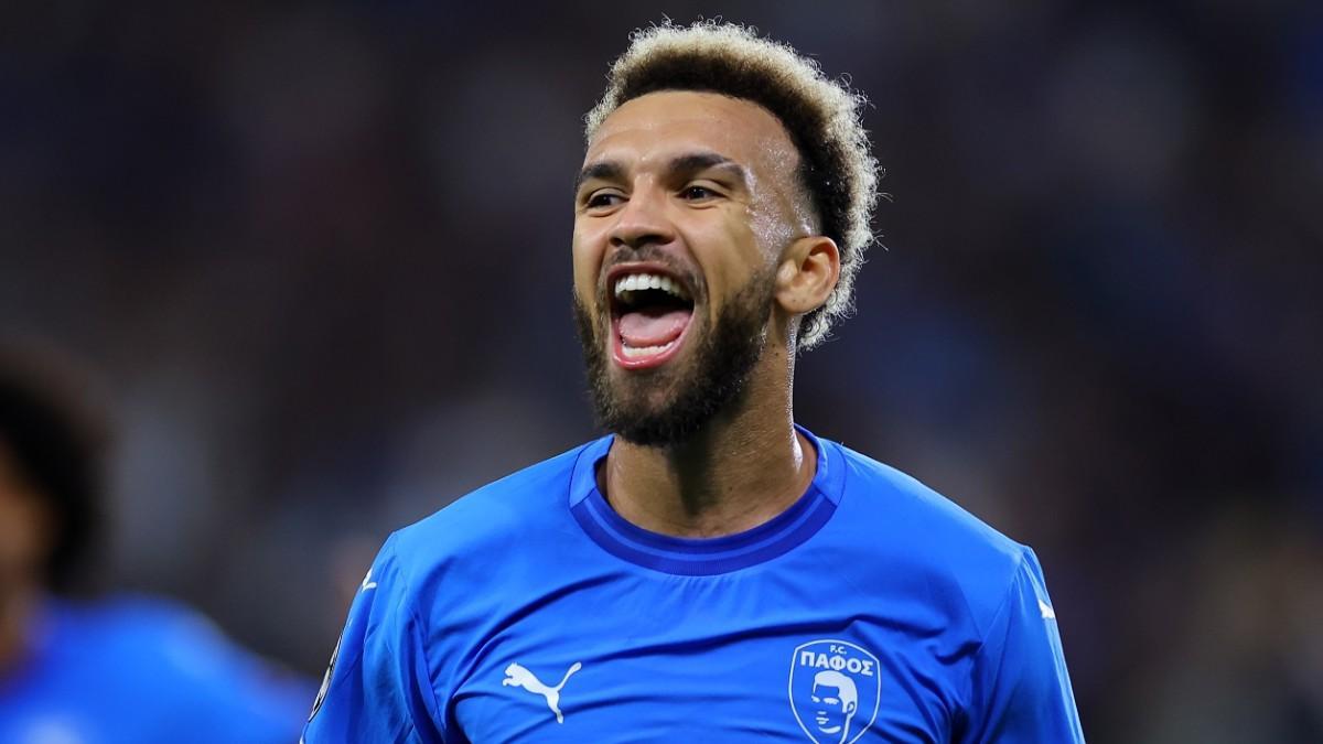 Jaja, tras el gol en el minuto 89 que daba el pase al Pafos