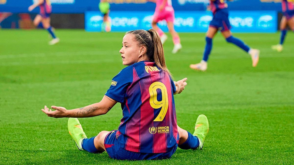 Claudia Pina, durante el partido ante el Granada