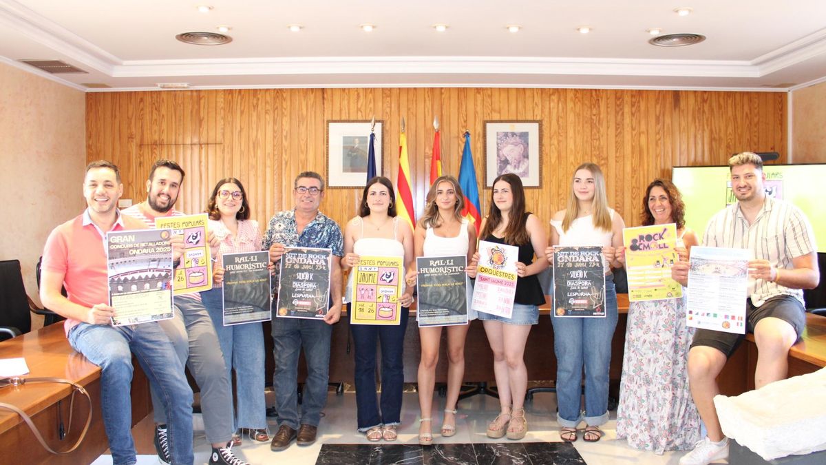 Imatge de la presentación de l programa i el cartell de les Festes Populars Sant Jaume 2025 d’Ondara.