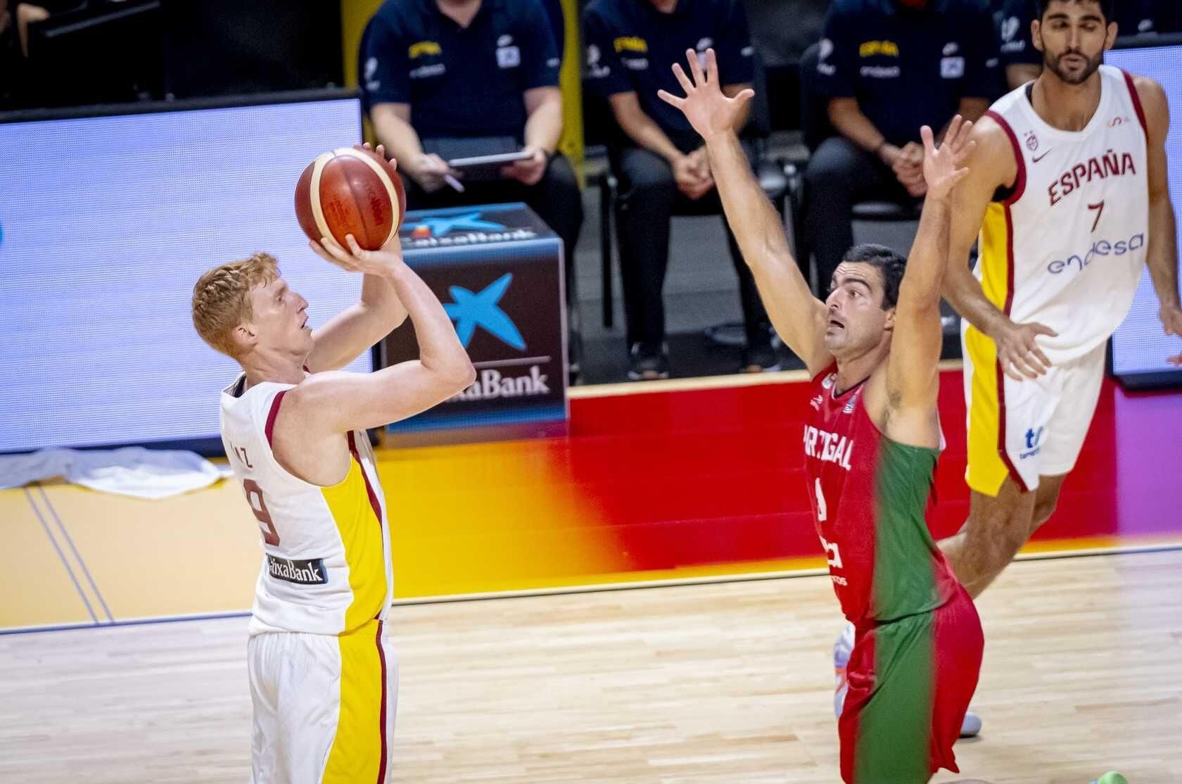 España - Portugal en el Martín Carpena, correspondiente al Torneo Ciudad de Málaga