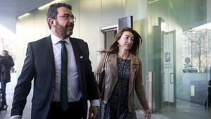 El abogado de CDC, Francesc Sanchez, a su llegada al juicio del ’caso Palau.