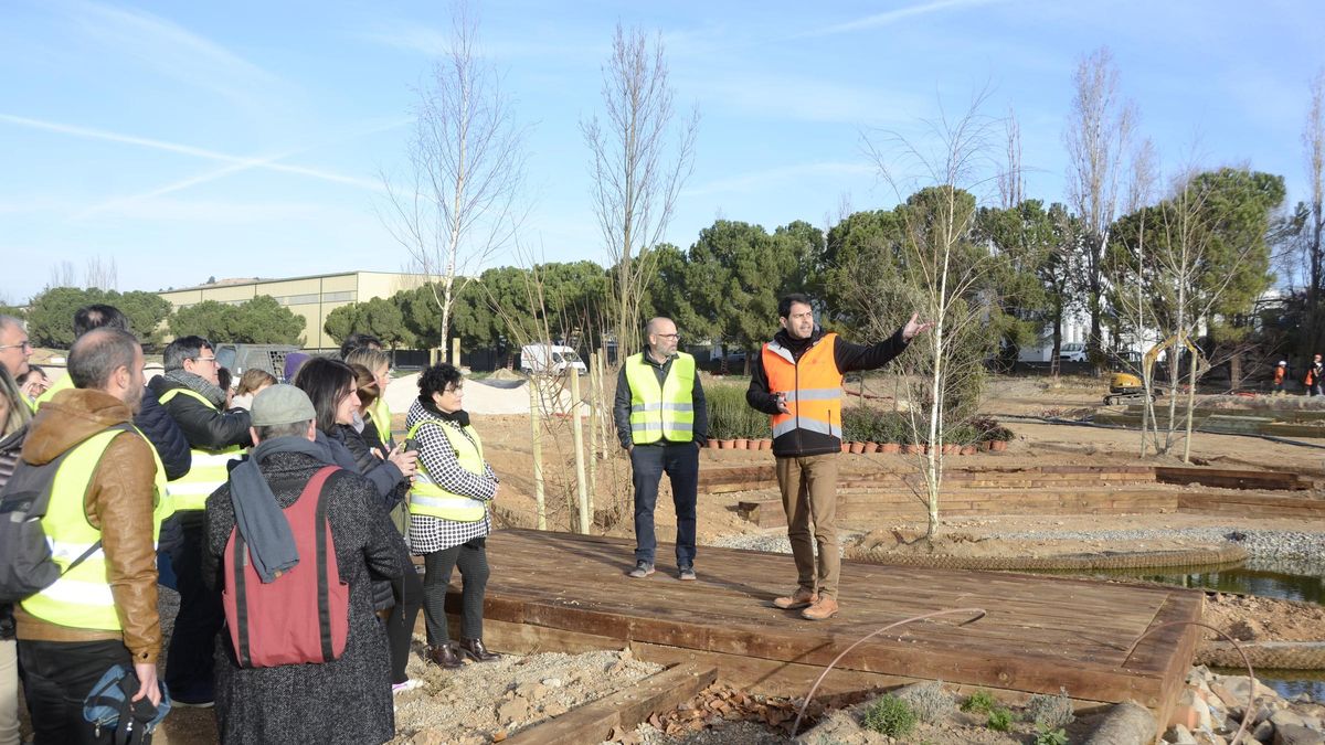 Visita a l'ampliació del Parc Central d'Igualada