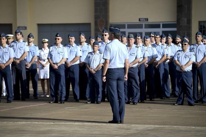 CANARIAS Y ECONOMIA 18-01-2019 BASE AEREA DE GANDO. TELDE-INGENIO. Ejército del Aire. Bienvenida del escuadrón del 10ª contingente del destacamento rappa en Sigonella.  FOTOS: JUAN CASTRO