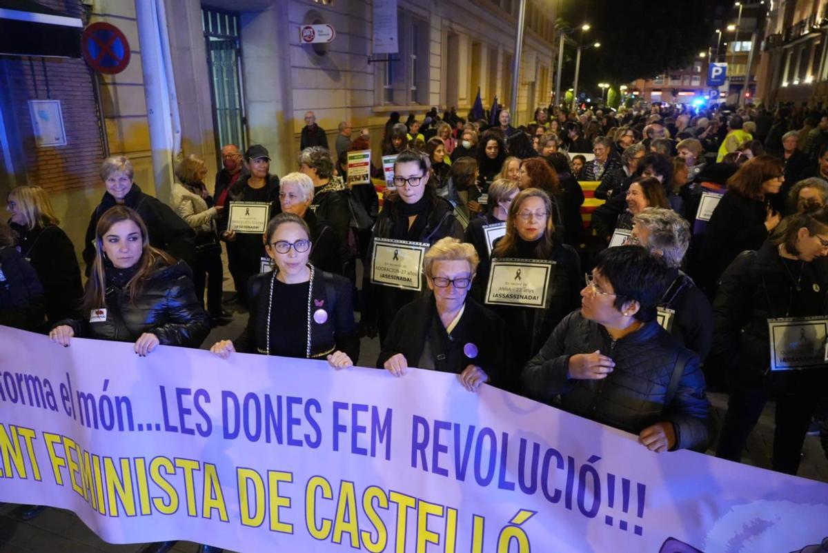 Imagen de la manifestación del pasado 25-N en Castelló.