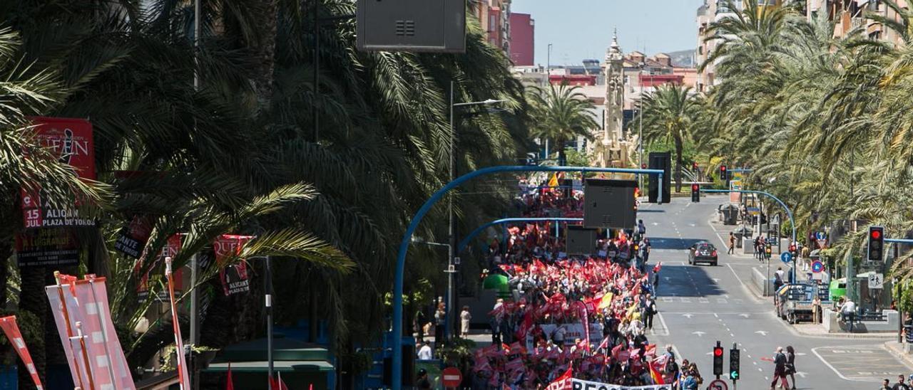 Los sindicatos espera que el puente de Santa Faz y el Día de la Madre no resten manifestantes