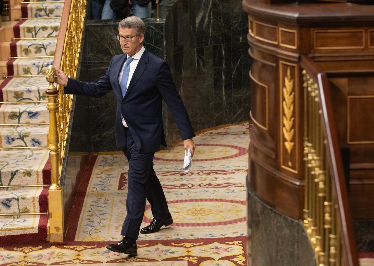 El presidente del Partido Popular, Alberto Núñez Feijóo