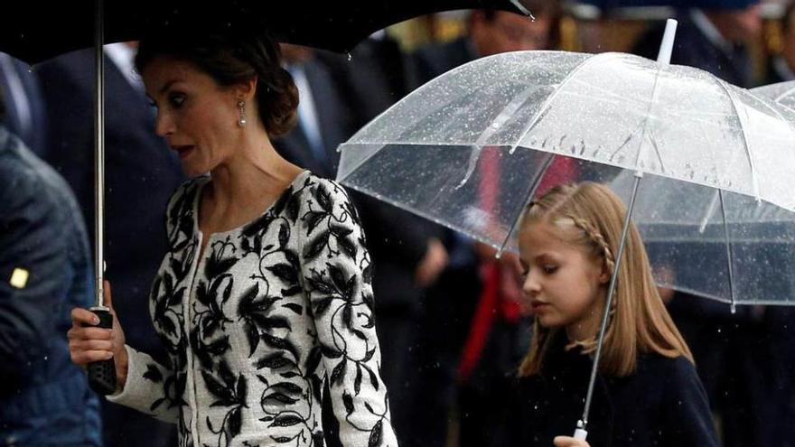 Doña Letizia, el día del desfile de la Fiesta Nacional.