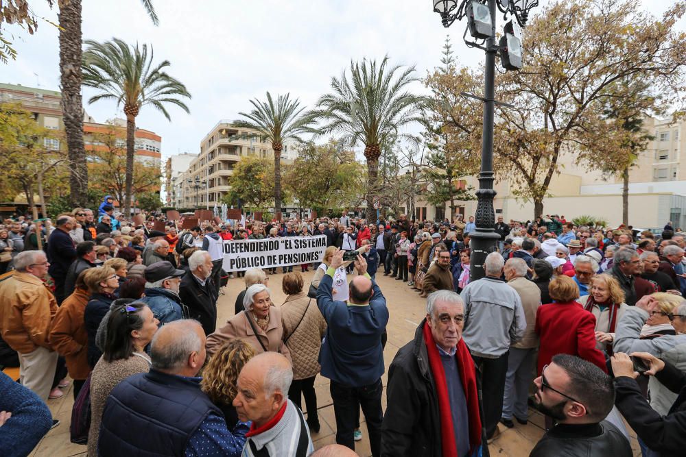 Manifestación en defensa de las pensiones públicas