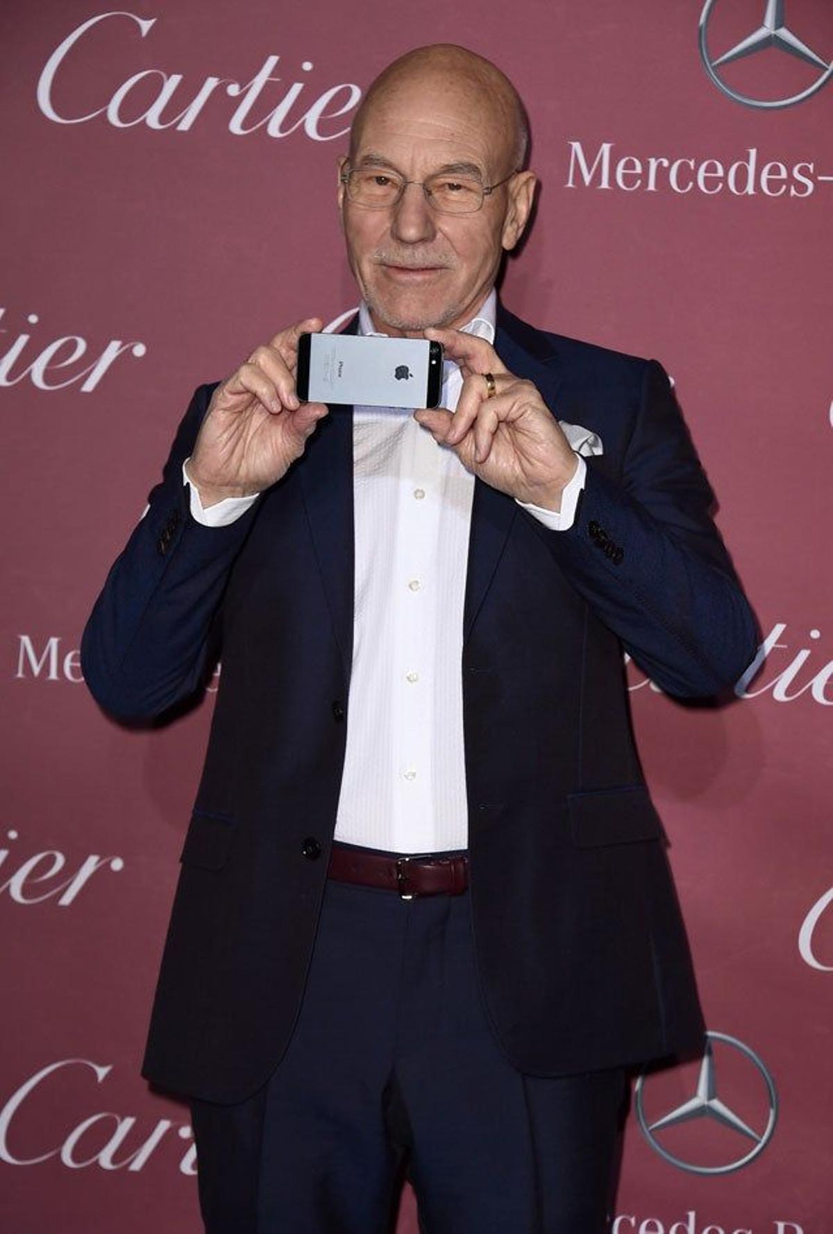 Patrick Stewart en la gala Palm Springs