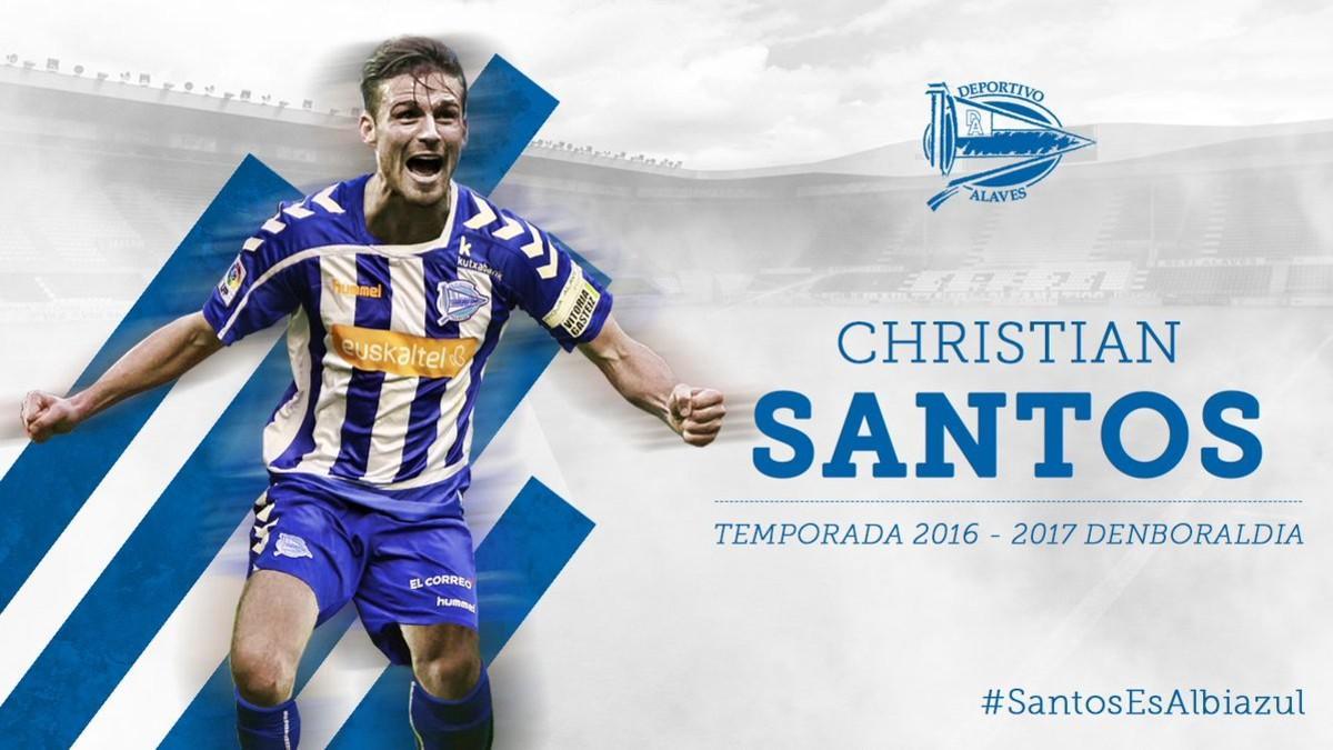 Christian Santos ficha como hombre-gol del Alavés