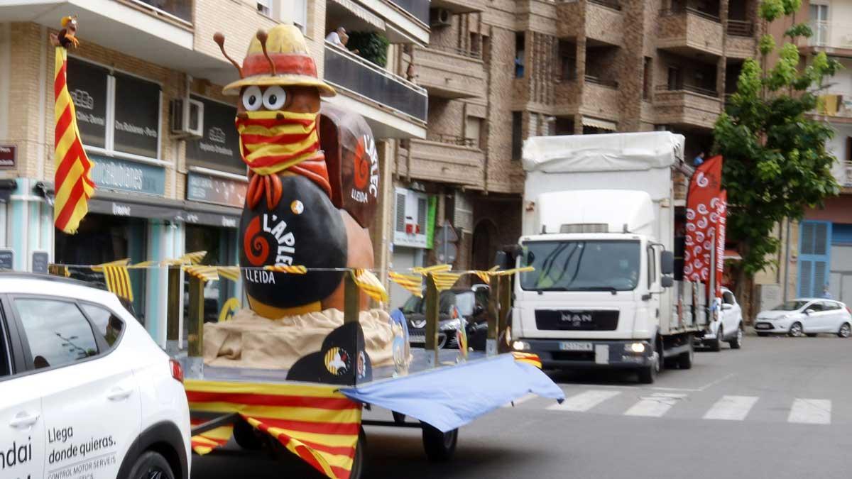 La rua de l'Aplec del Cargol recorre las calles de Lleida