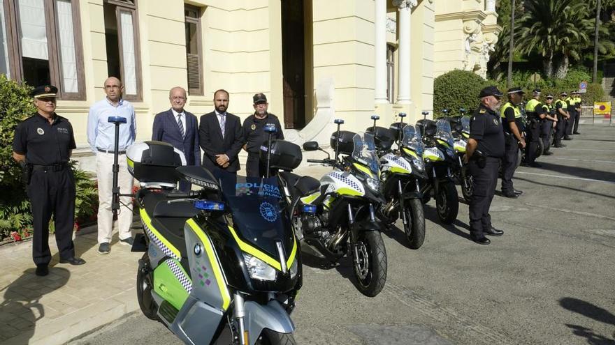 Presentación de las nuevas motos de la Policía Local de Málaga.