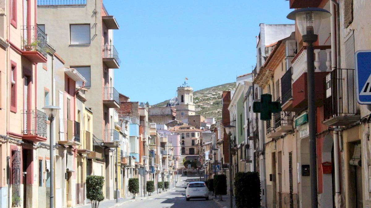 Panorámica de una calle de les Coves de Vinromà, en una foto de archivo.