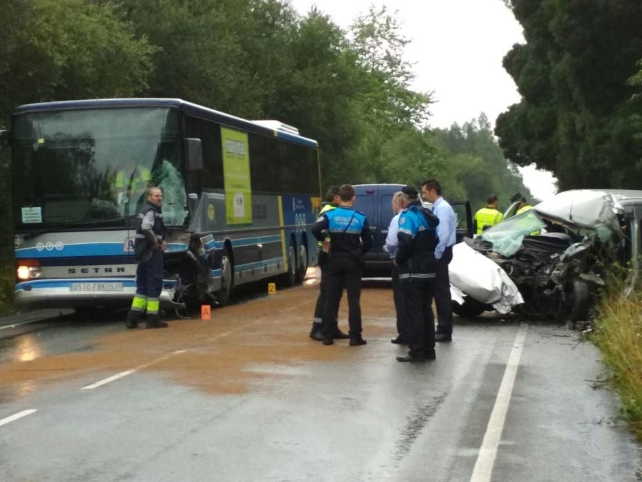 Accidente de tráfico con un fallecido en Carreño