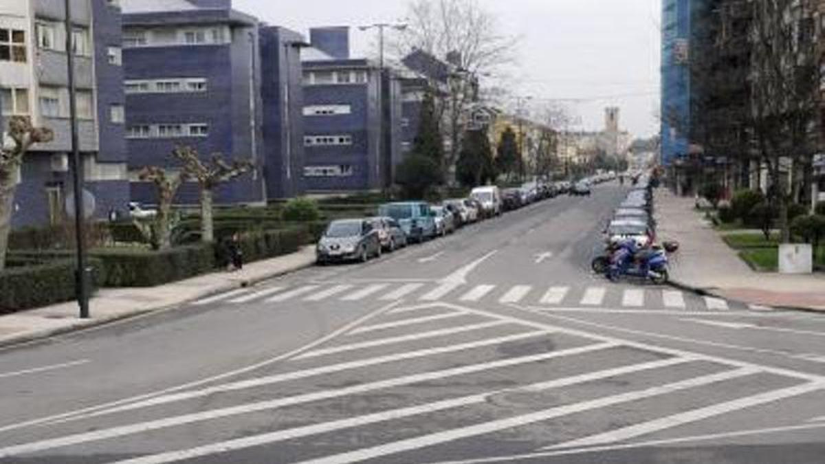 La calle río Sella, en Ventanielles