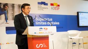 José Higaldo, presidente de ADESP, en la presentación del programa de Alto Rendimiento Digital