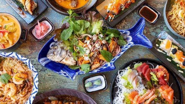 Plats del restaurant Thai Oishi.
