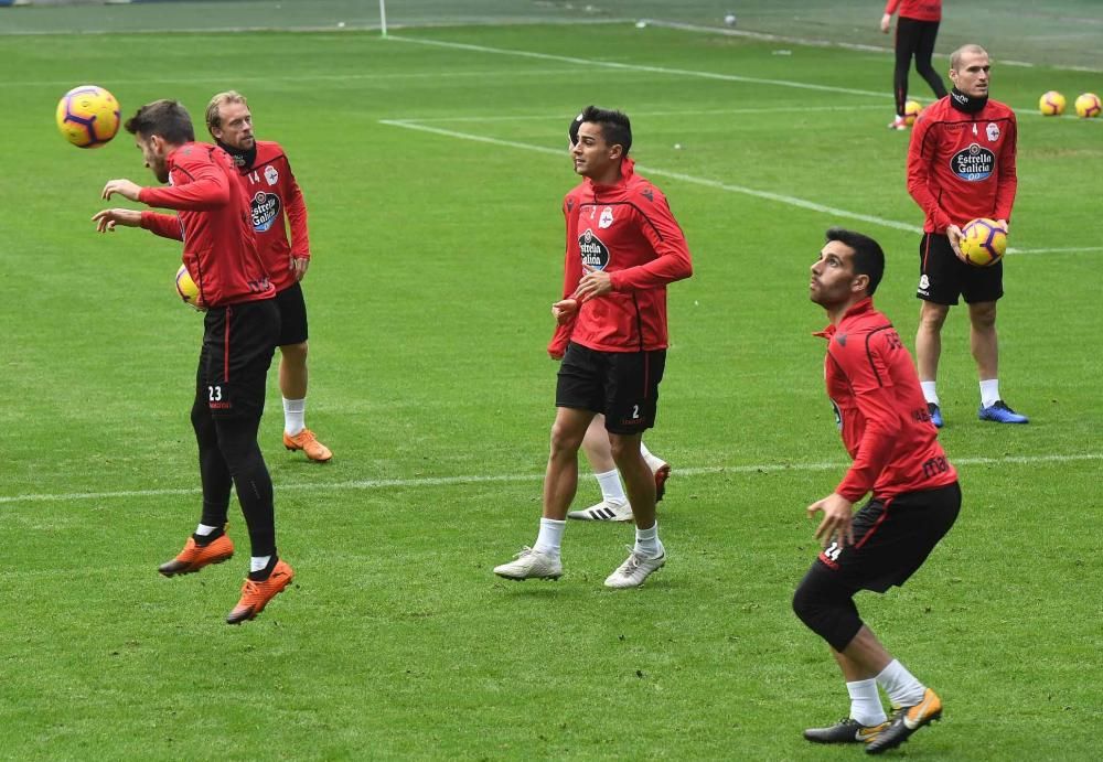 Entrenamiento en Riazor (20/12/18)