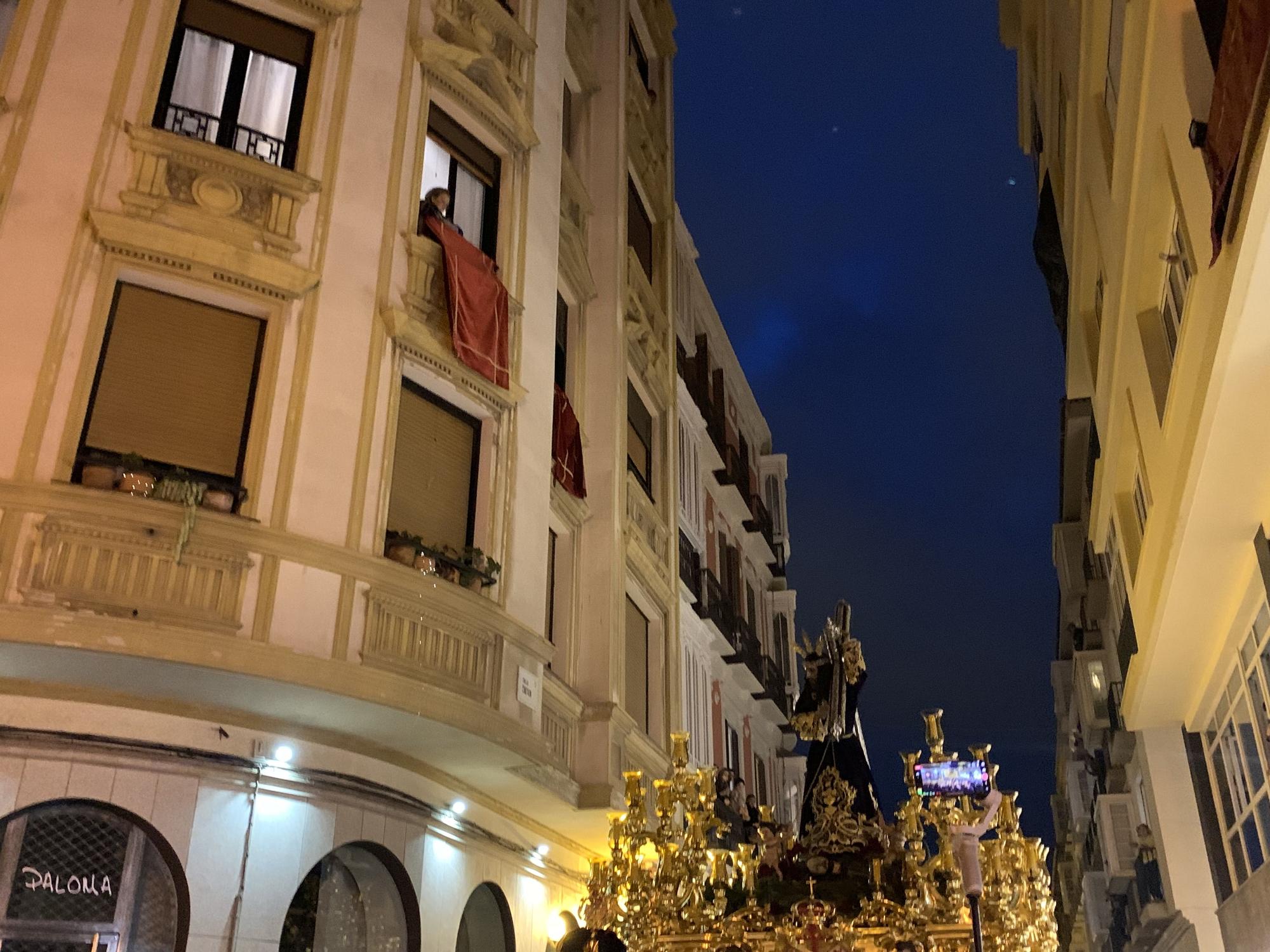 Procesión de vuelta y encierro de la cofradía de El Rico, el Miércoles Santo de 2024.