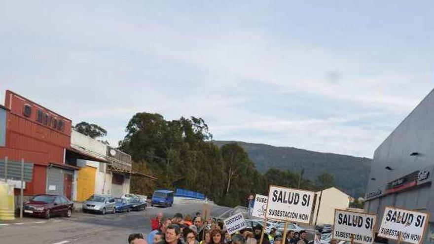 Una manifestación vecinal contra el proyecto. // G. Santos