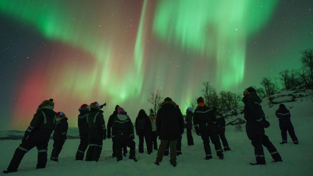 Auroras boreales en la Laponia sueca