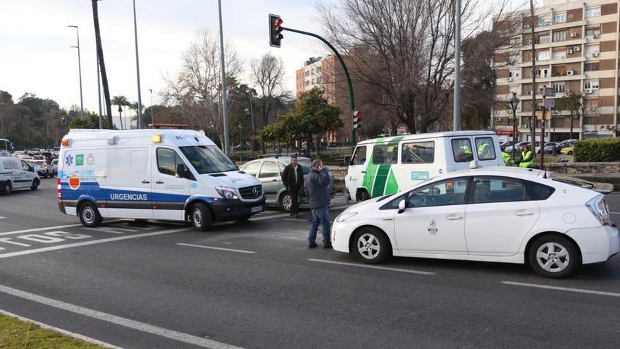 Colisión múltiple con solo una herida leve en Vallellano