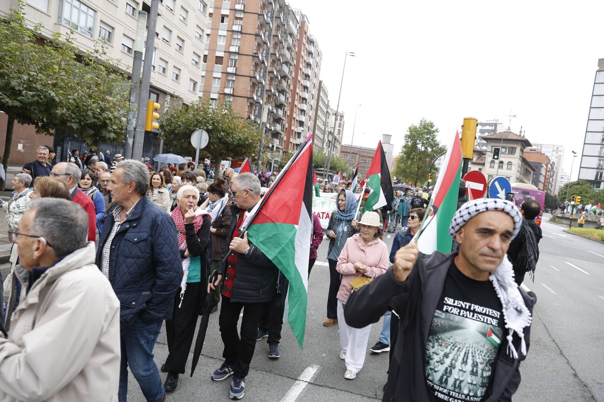 Manifestación a favor de Palestina.