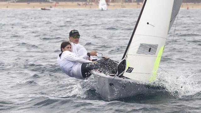 Un momento de la competición de RS Feva del Trofeo San Pedro.