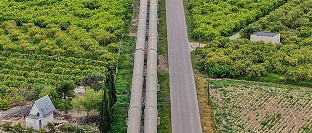 Infraestructura del Tajo-Segura en la Vega Baja.