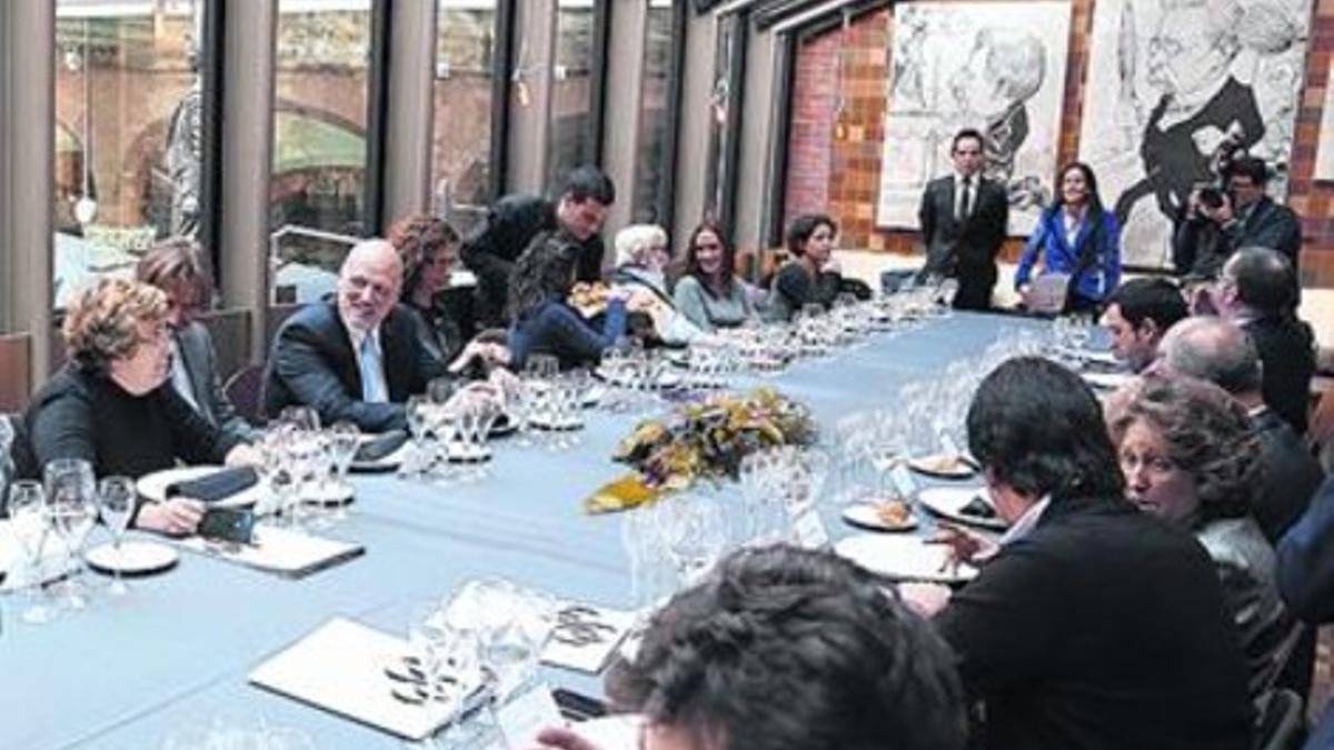 El restaurante Mirador del Palau, ayer en la presentación de su menú.