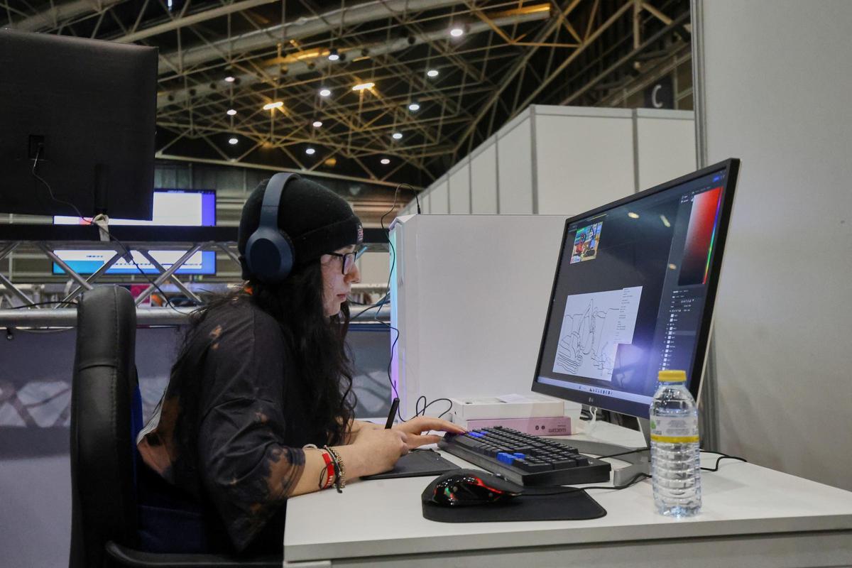 Estudiantes de FP en Feria Valencia.