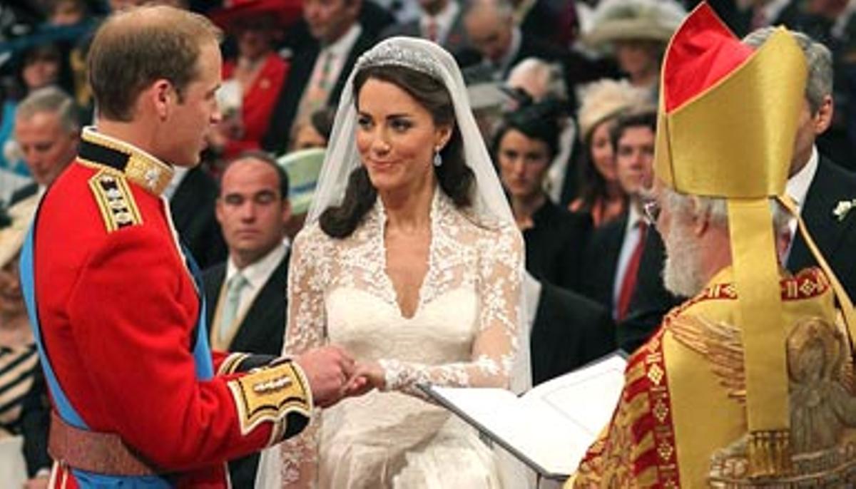 Guillem i Caterina es donen el sí vull a l’abadia de Westminster.