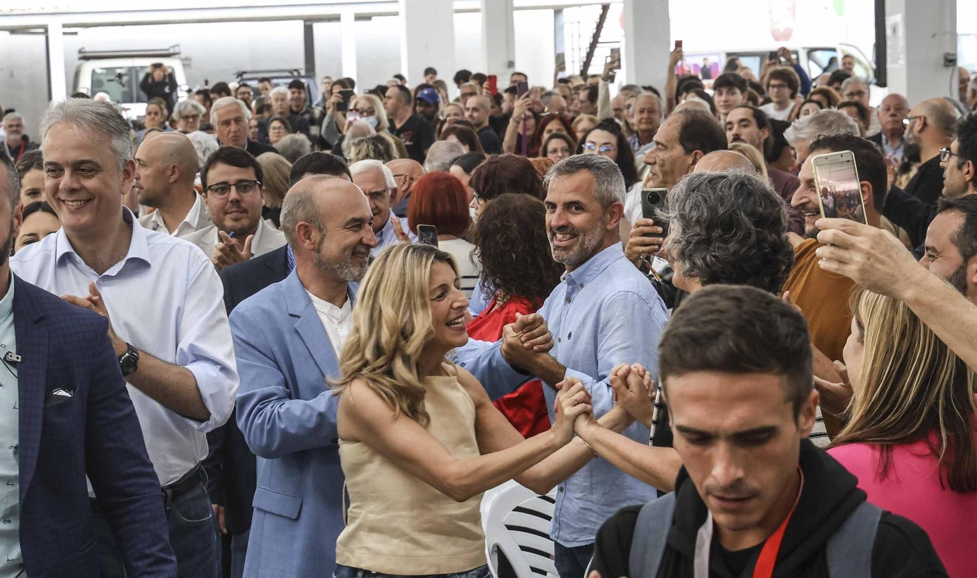 Yolanda Díaz hace campaña por Unides Podemos en Alicante