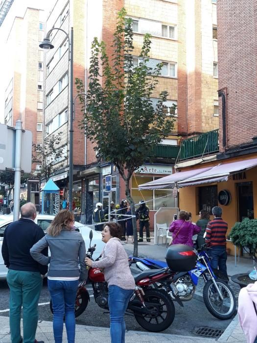 Espectacular incendio en Avilés