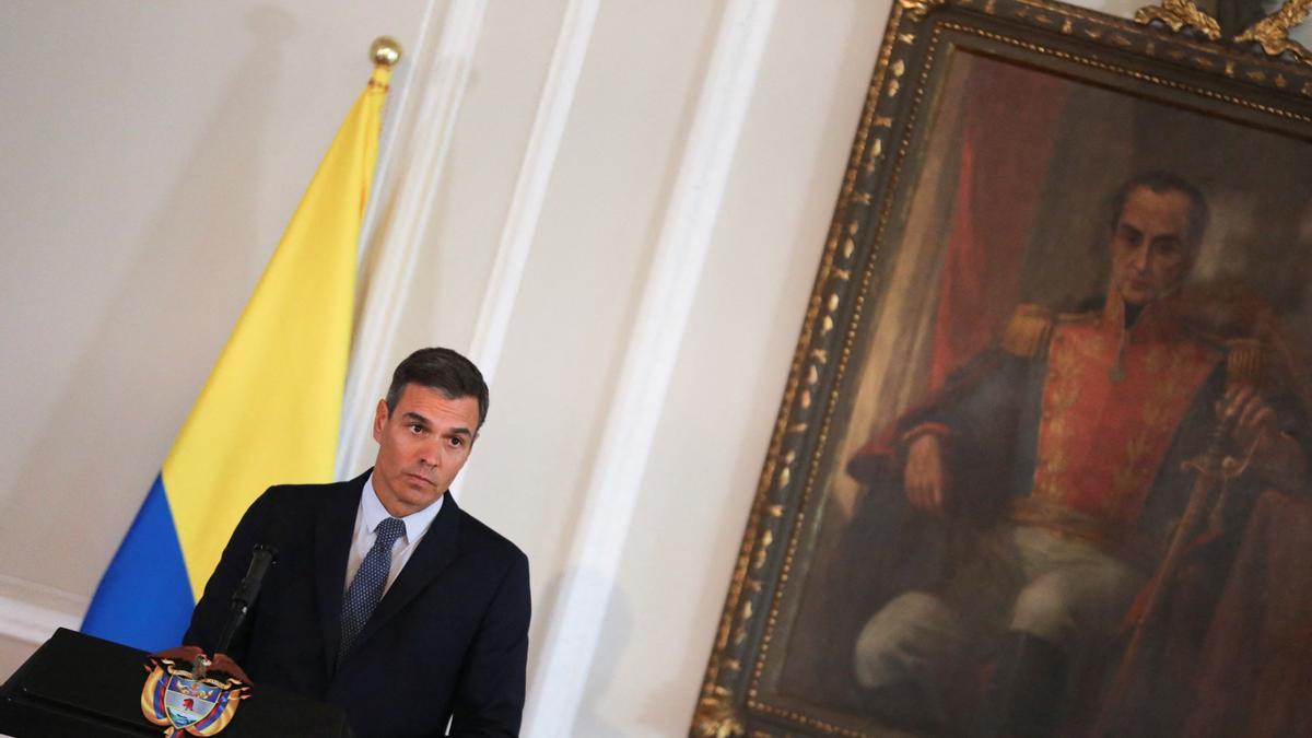 Spanish PM Sanchez visits Colombia