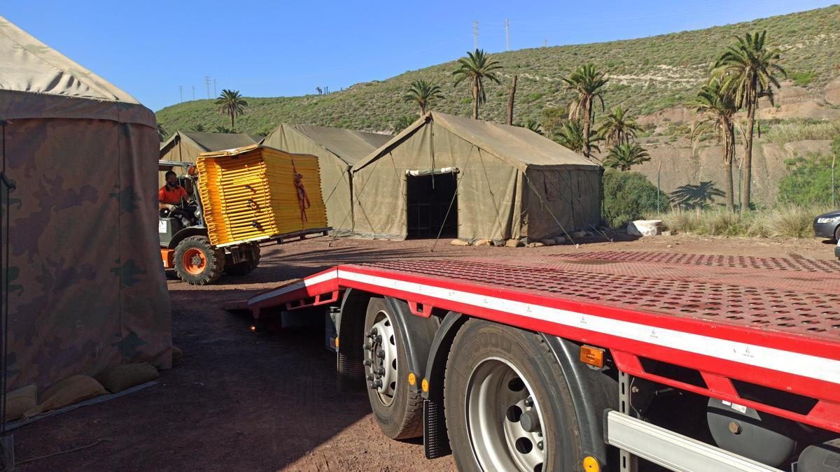 El antiguo polvorín de Barranco Seco de Las Palmas de Gran Canaria comenzará este miércoles a acoger a inmigrantes