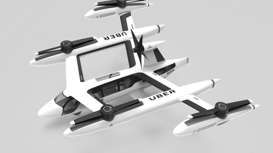 Uber da a conocer un prototipo de taxi aéreo eléctrico para 2020