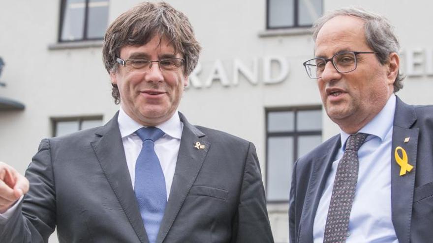 Puigdemont se ha reunido con Torra en Waterloo.