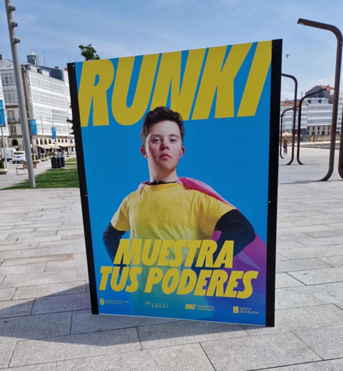 Cartel promocional de la segunda edición de la carrera solidaria RUNKI.