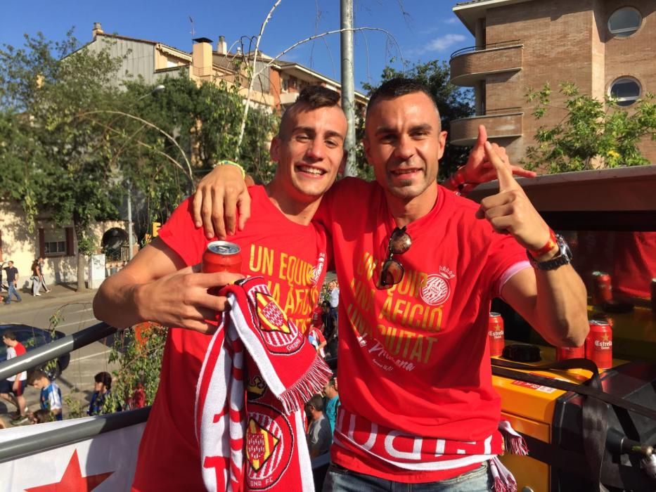 Rua de celebració de l'ascens del Girona