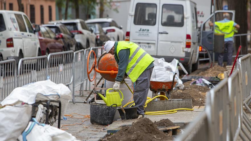 Trabajadores del sector de la construcción.